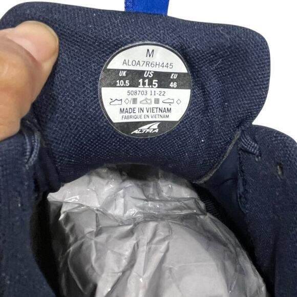 Altra Men’s Navy Blue Lone Peak 7 Trail Running Shoes / Size-11.5 - Picture 8 of 16